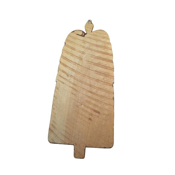 Vintage 1980s Rustic Hand-Carved Wood Tropical Palm Wall Hanging Decor - Picture 3 of 7